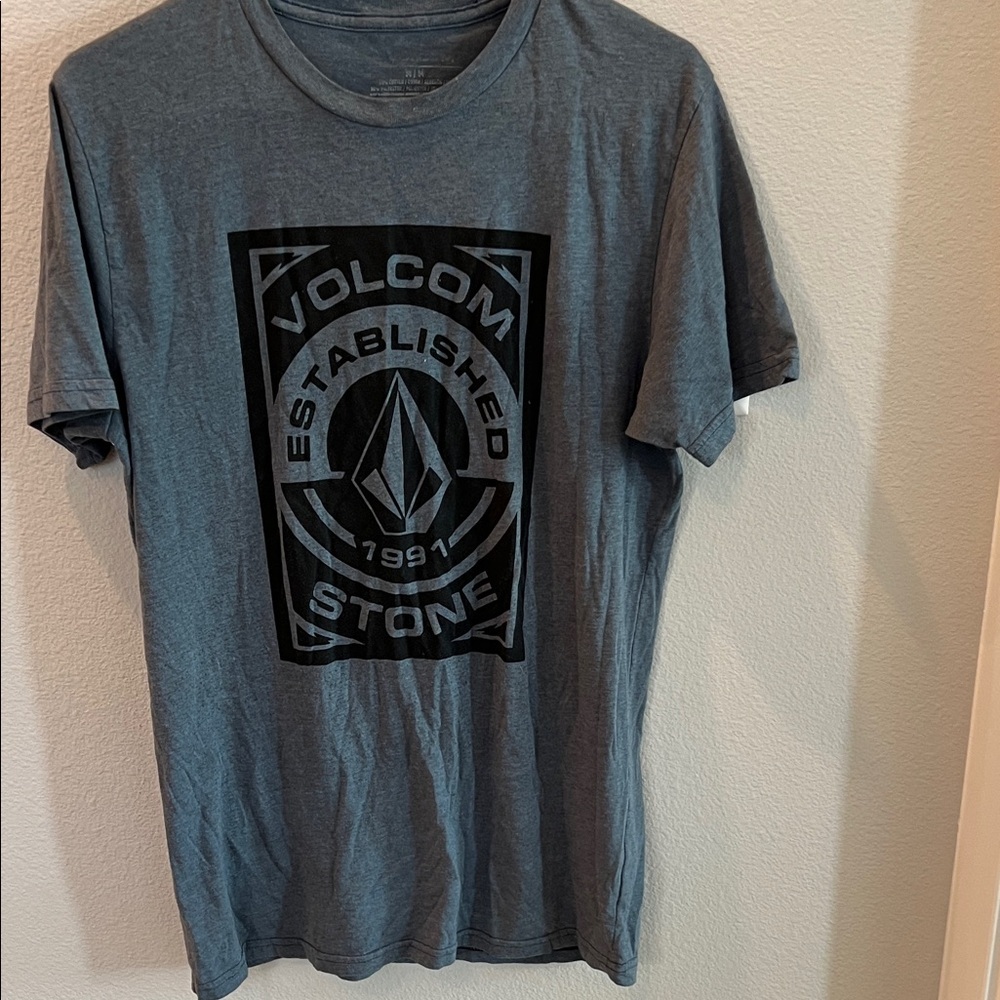 Volcom Men's Blue Graphic Tee